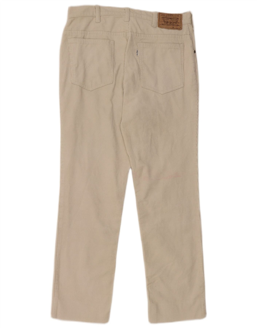 Levi's lige fløjlsbukser til kvinder W30 L27 Beige
