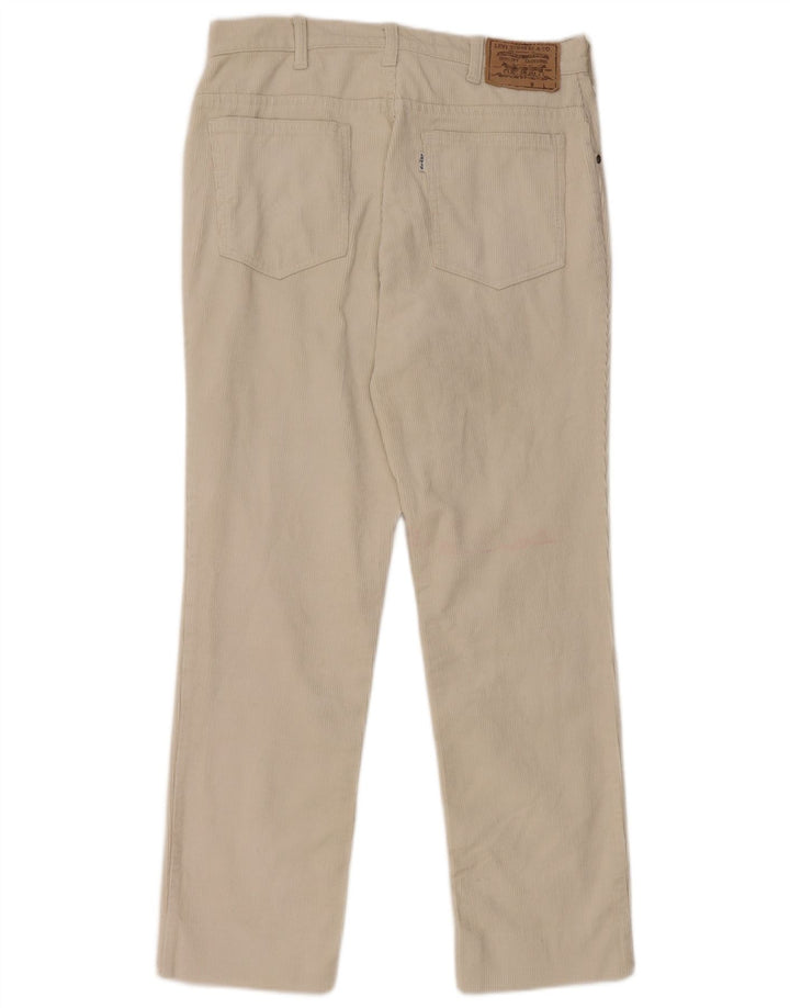 Levi's lige fløjlsbukser til kvinder W30 L27 Beige