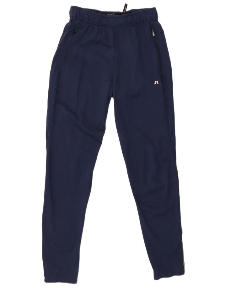 RUSSELL ATHLETIC Womens træningsdragt Bukser Small Navy Blue Rayon