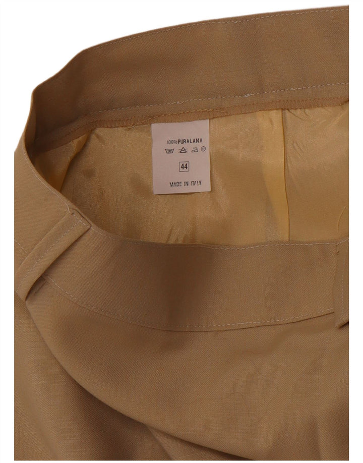 VINTAGE Pencil Nederdel til kvinder IT 44 Medium W28 Brun Uld