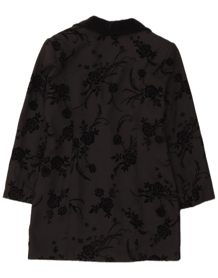 Together Womens Longline 2-knaps blazerjakke UK 12 Medium Black Floral