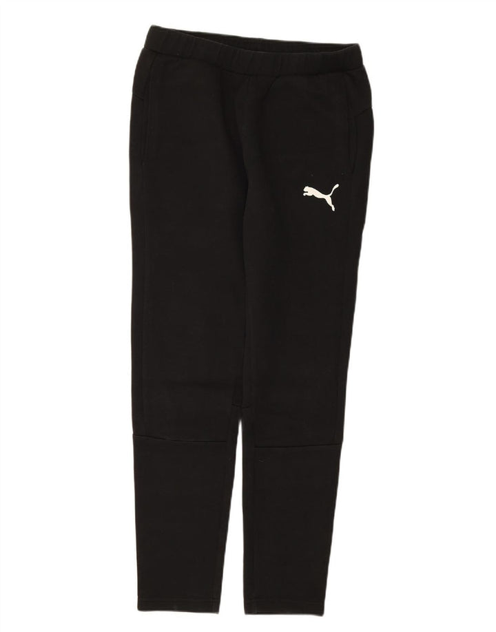 PUMA Womens Tracksuit Trousers UK 10 Small  Black Cotton