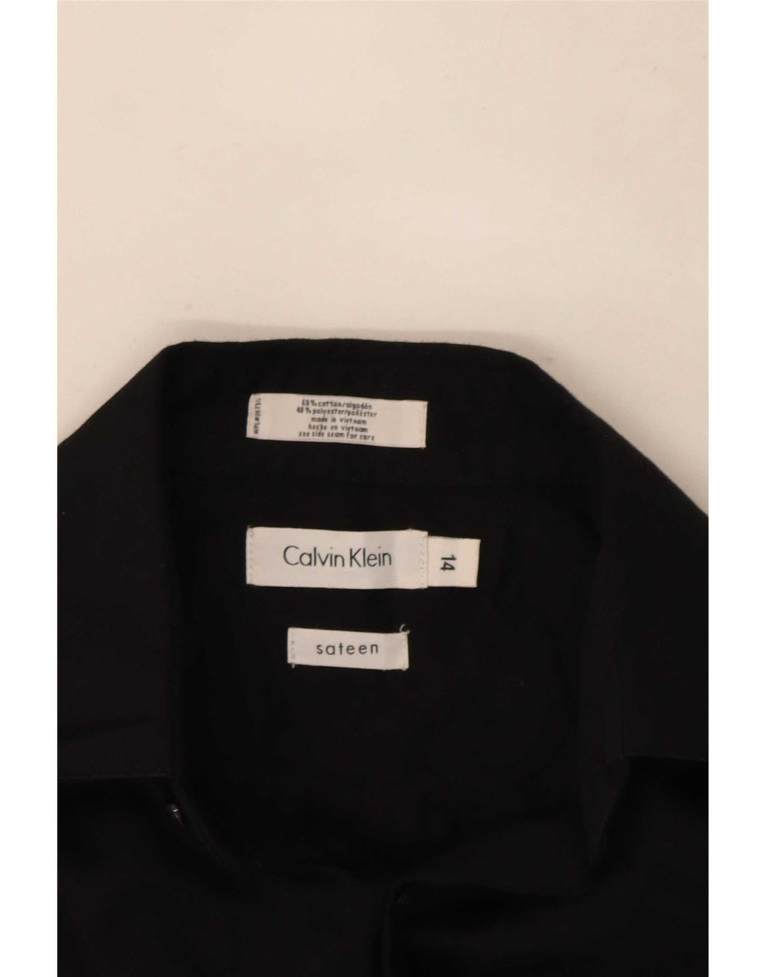 Calvin Klein drengeskjorte 13-14 år sort bomuld