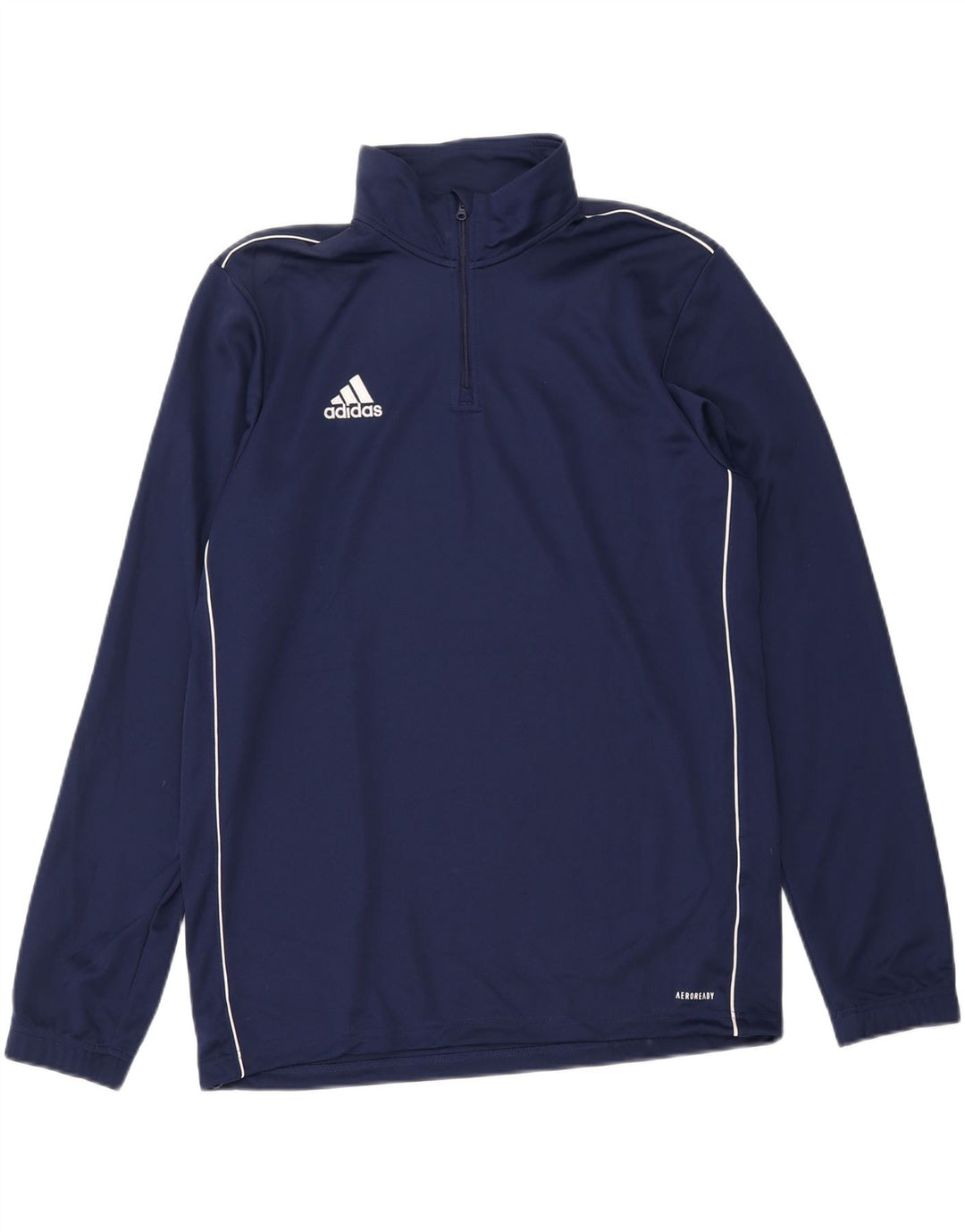 Adidas Herre Aeroready Zip Neck Pullover Træningsdragt Top Large Navy Blue