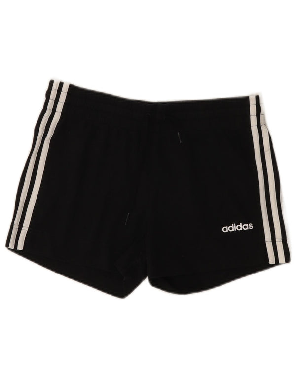 ADIDAS sportsshorts til kvinder UK 8/10 Small Black Bomuld