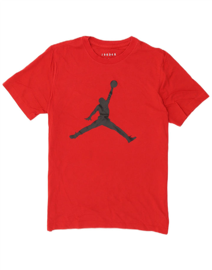 Jordan Herre grafisk T-shirt Top Medium Rød