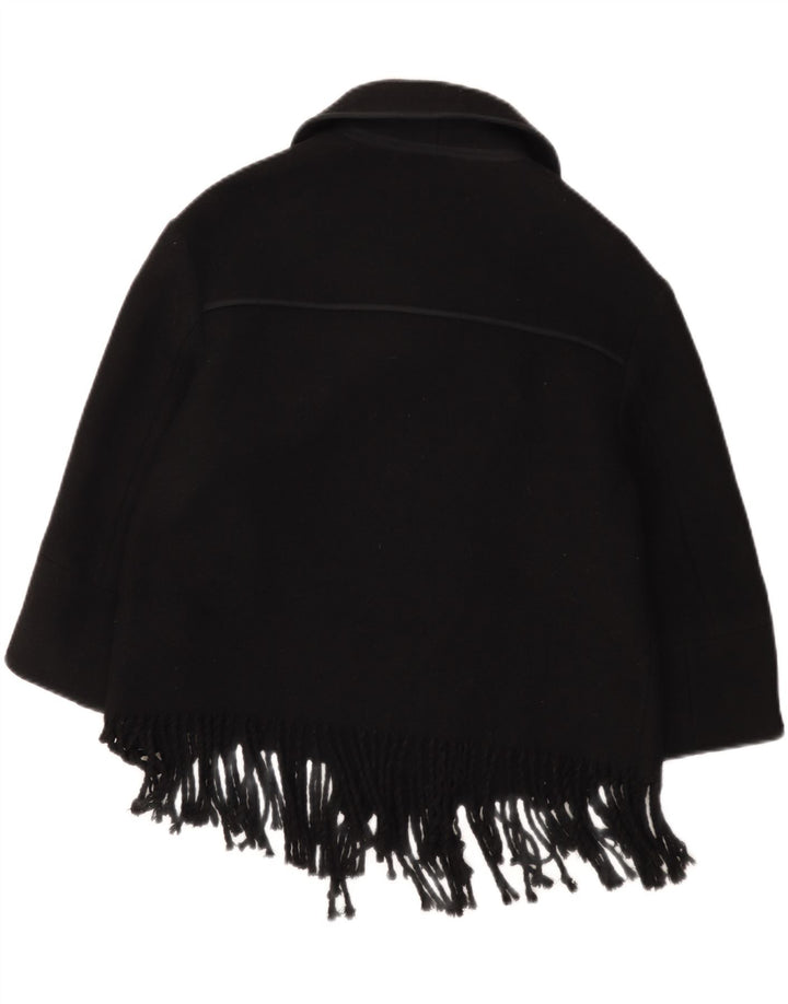 Karen Millen Dame Overfrakke UK 10 Lille Sort Uld