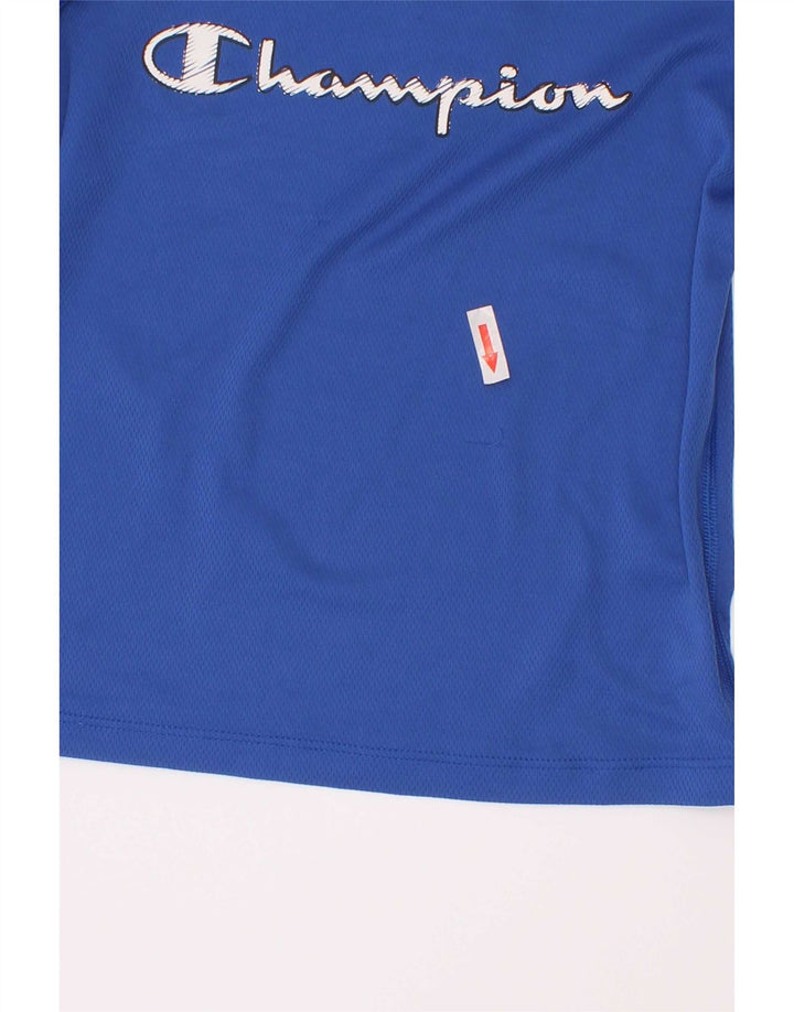 Champion Boys Grafisk T-Shirt Top 3-4 År 2XS Blå Polyester