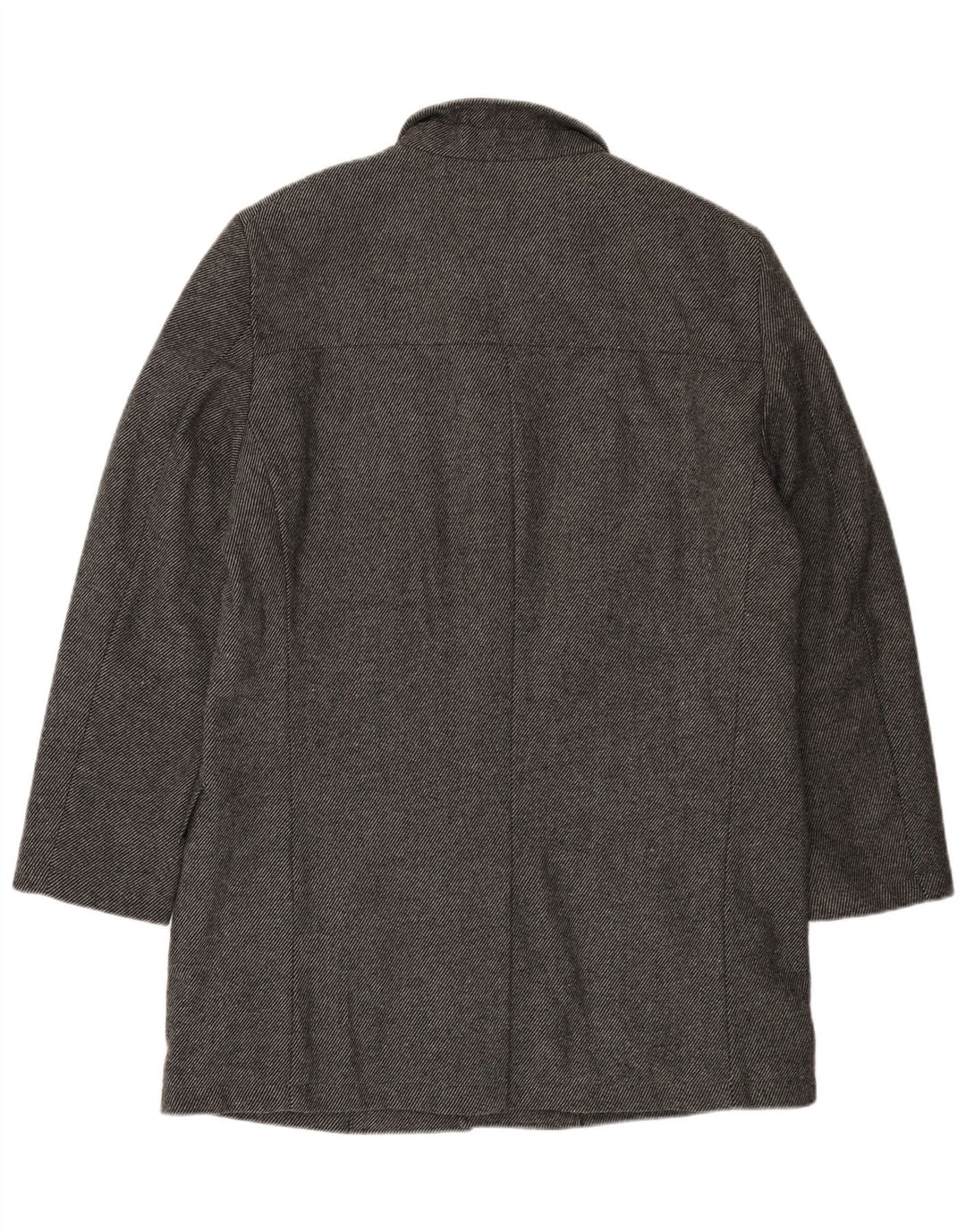 Bruno Banani Herre Overfrakke UK 44 2XL Grå Nålestribet Uld