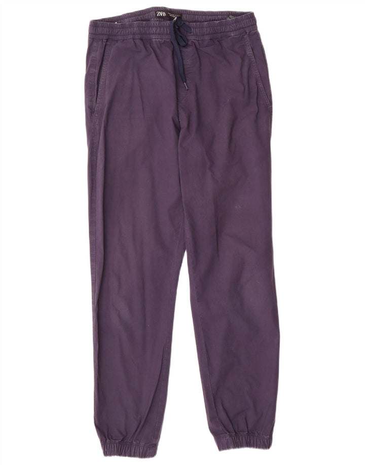 Zara Herre joggerbukser Medium W32 L28 Marineblå