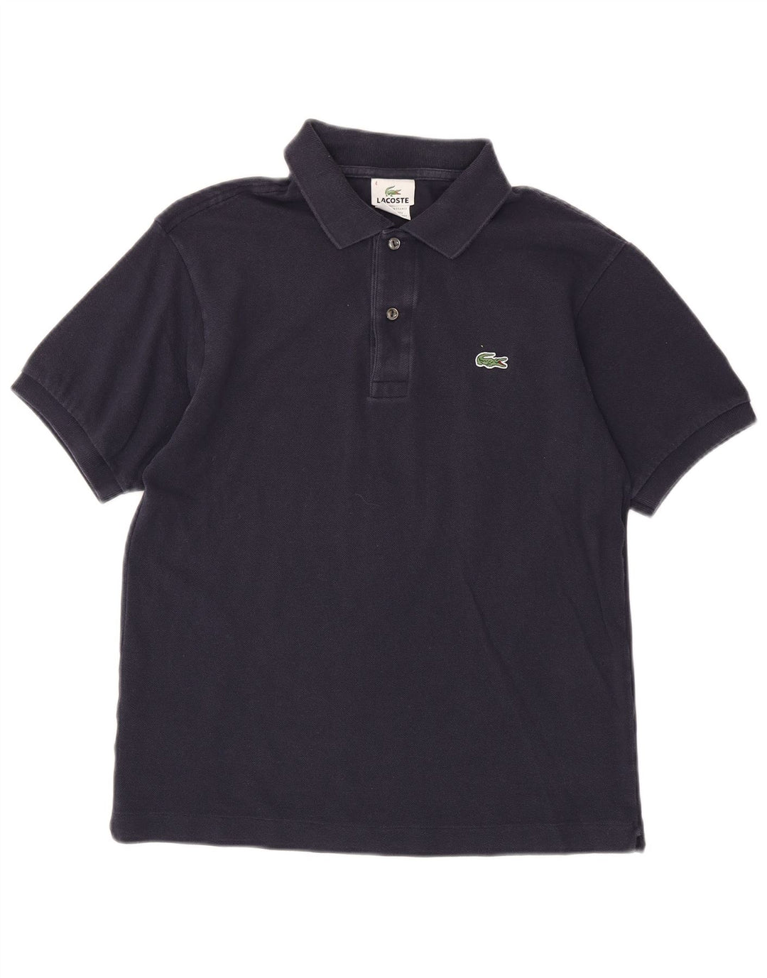 Lacoste herre poloshirt størrelse 4 Medium marineblå bomuld
