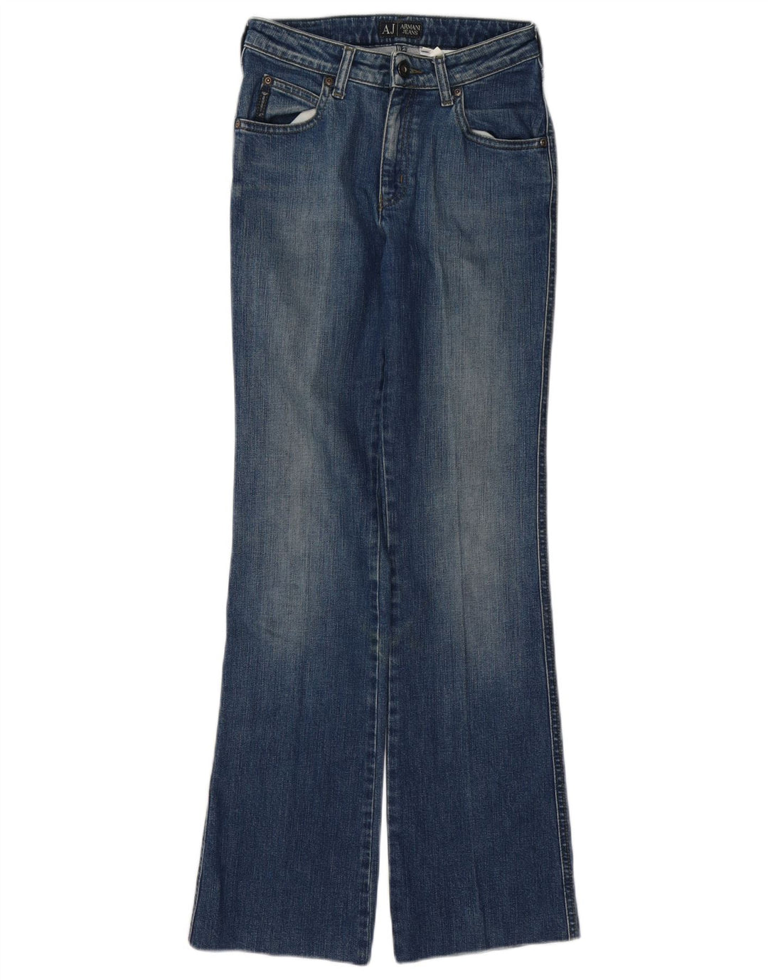 ARMANI Dame Bootcut Jeans W25 L29 Blå Bomuld