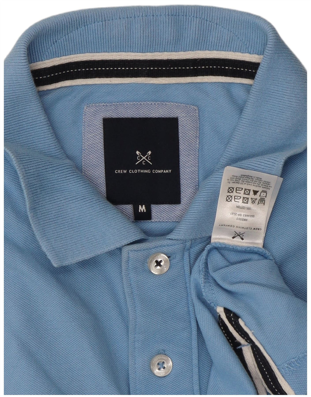 Besætningstøj Herre poloshirt Medium blå bomuld