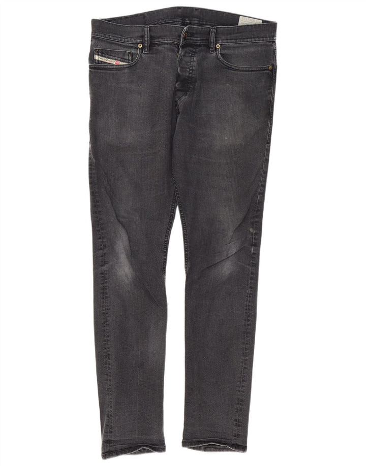 Diesel Herre Carrot Slim Jeans W32 L32 Grå Bomuld