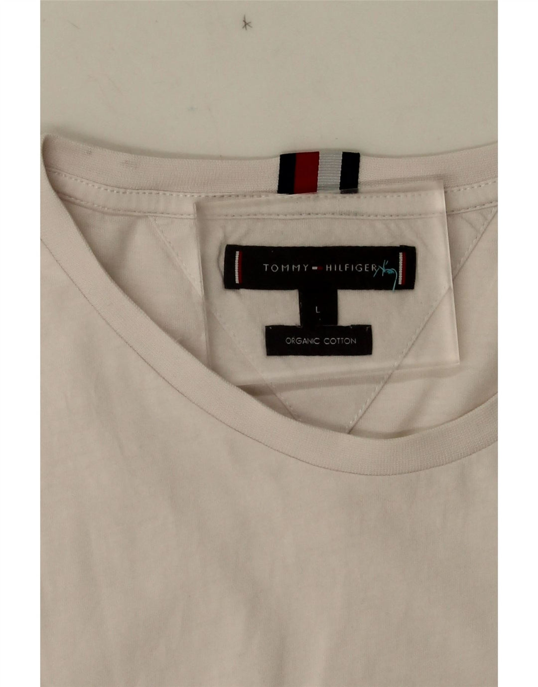 Tommy Hilfiger Herre Grafisk T-Shirt Top Stor Hvid Bomuld