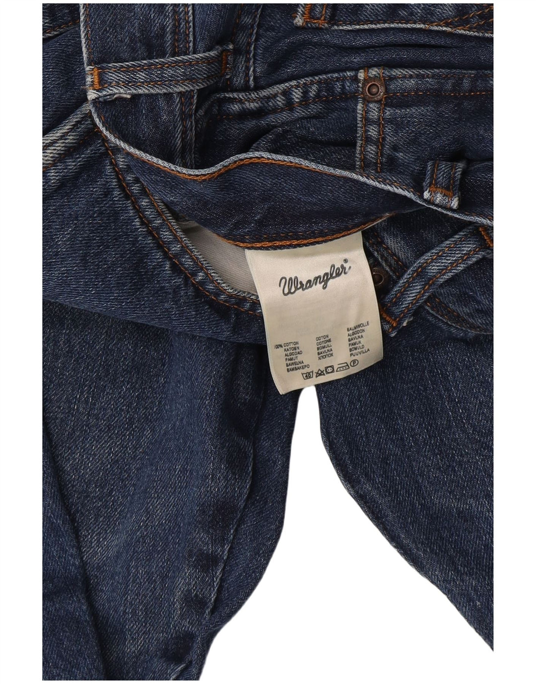 Wrangler Herre Texas Straight Jeans W38 L30 Blå Bomuld