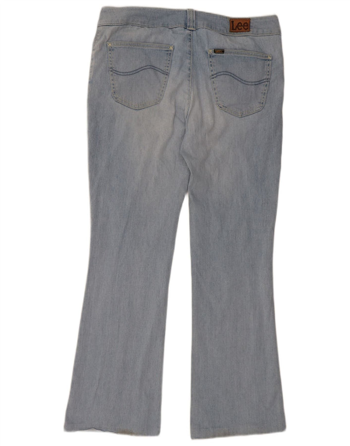 LEE Womens Star Bootcut Jeans W34 L29  Blue Cotton