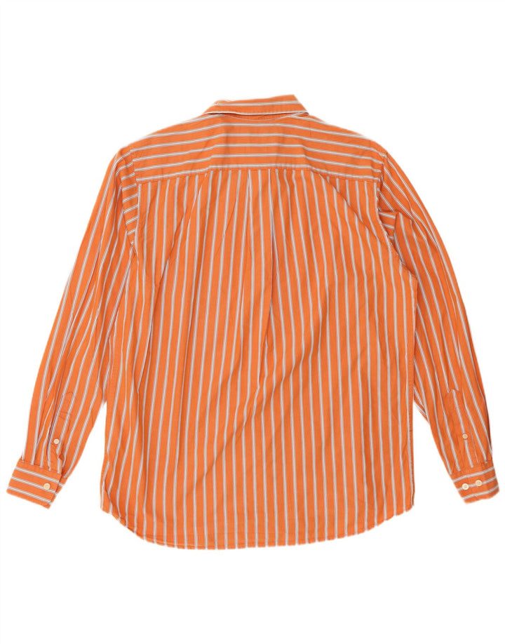 EDDIE BAUER Herreskjorte Medium Orange Nålestribet bomuld