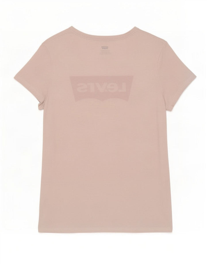 Levi's Grafisk T-shirt top til kvinder UK 12 Medium White