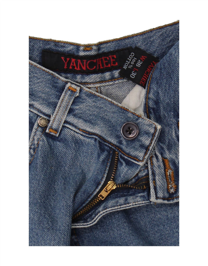 VINTAGE Womens Straight Jeans W26 L30 Blue Cotton Vintage Vintage and Second-Hand Vintage from Messina Hembry 