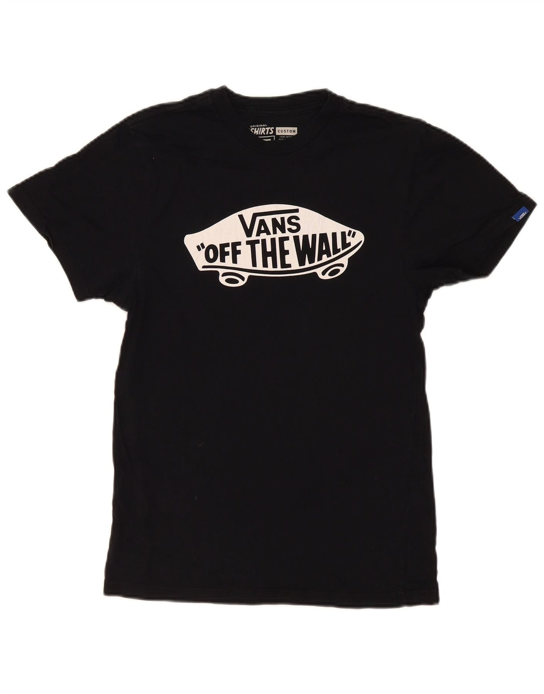 Vans Herre Custom Fit grafisk T-shirt top lille sort bomuld