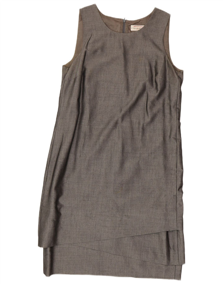 Apriori Womens Regular Shift Dress UK 16 Large Grey Viscose