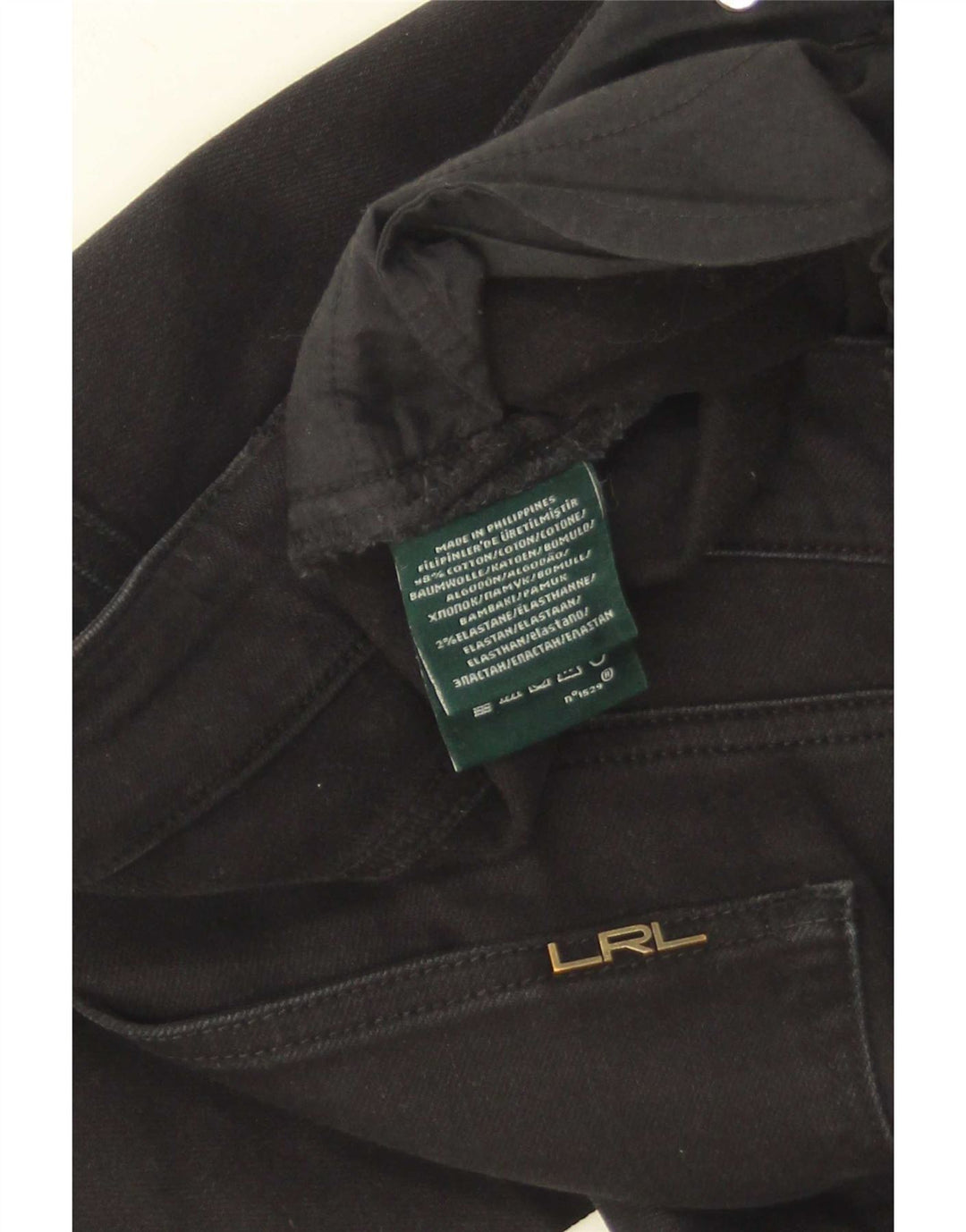 Ralph Lauren Dame Slim Jeans US 8 Medium W33 L31 Sort Bomuld