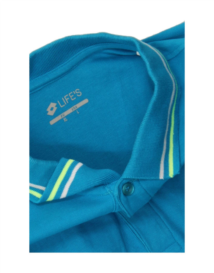 UMBRO Mens Polo Shirt Large Blue Vintage Umbro and Second-Hand Umbro from Messina Hembry 