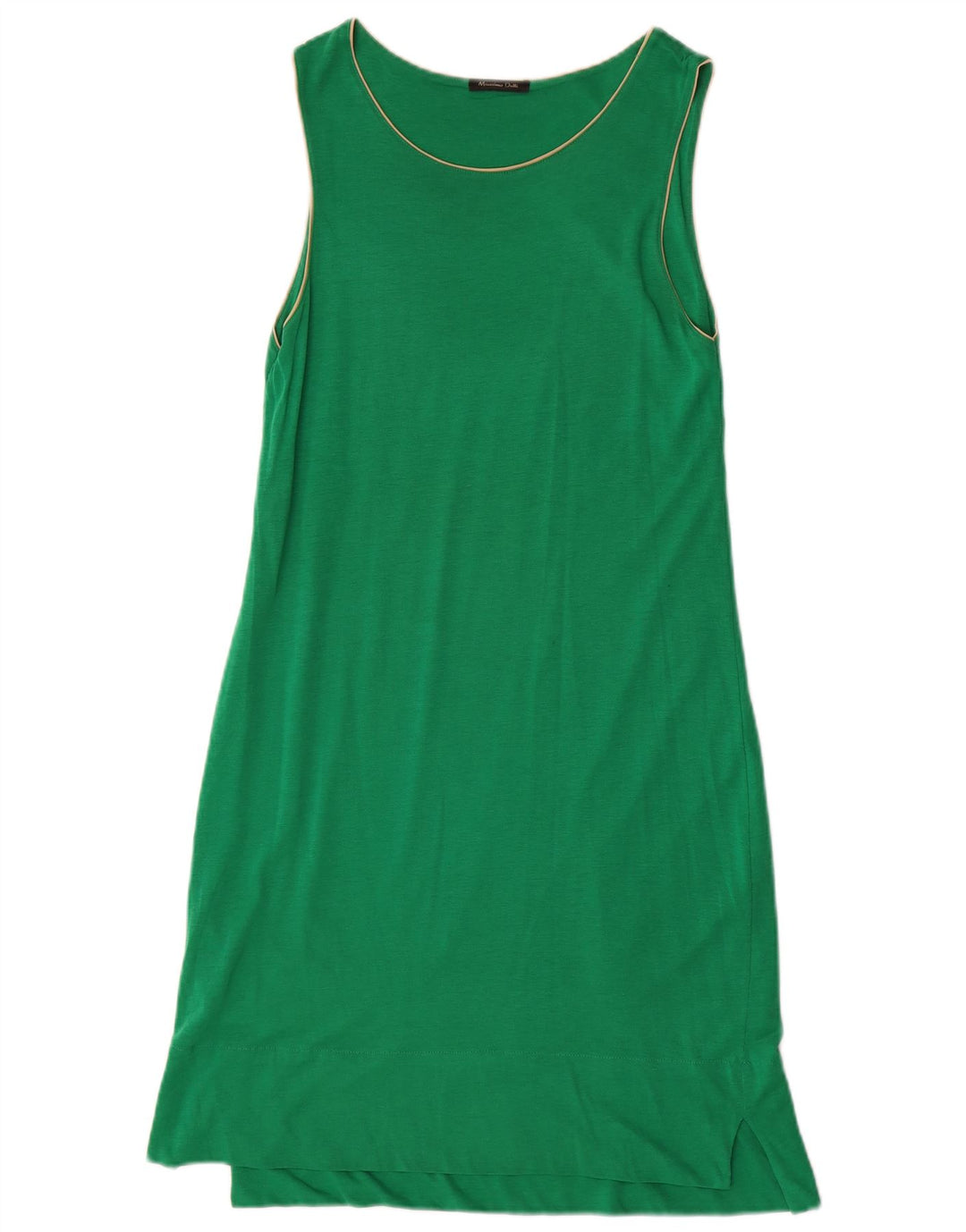 Massimo Dutti Dame Ærmeløs Shift Dress UK 8 Small Green