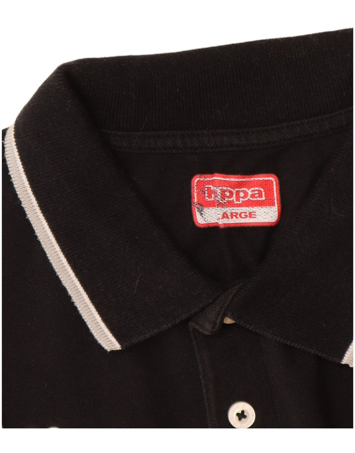 Kappa Herre Polo Shirt Large Sort