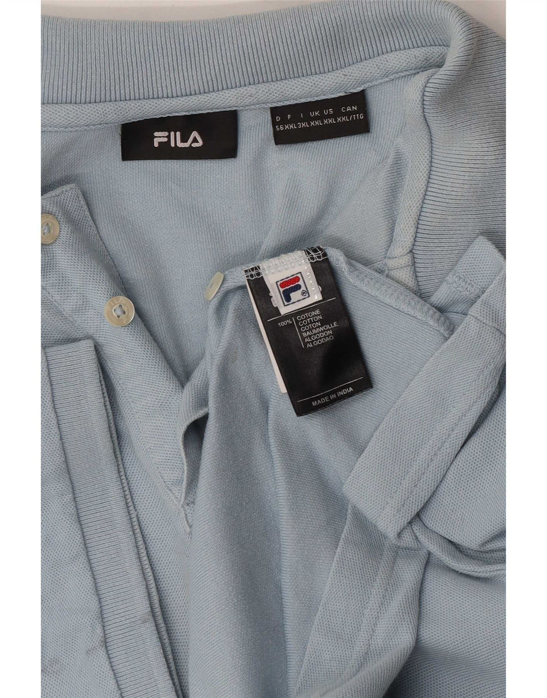 Fila herre polo shirt 2XL blå bomuld