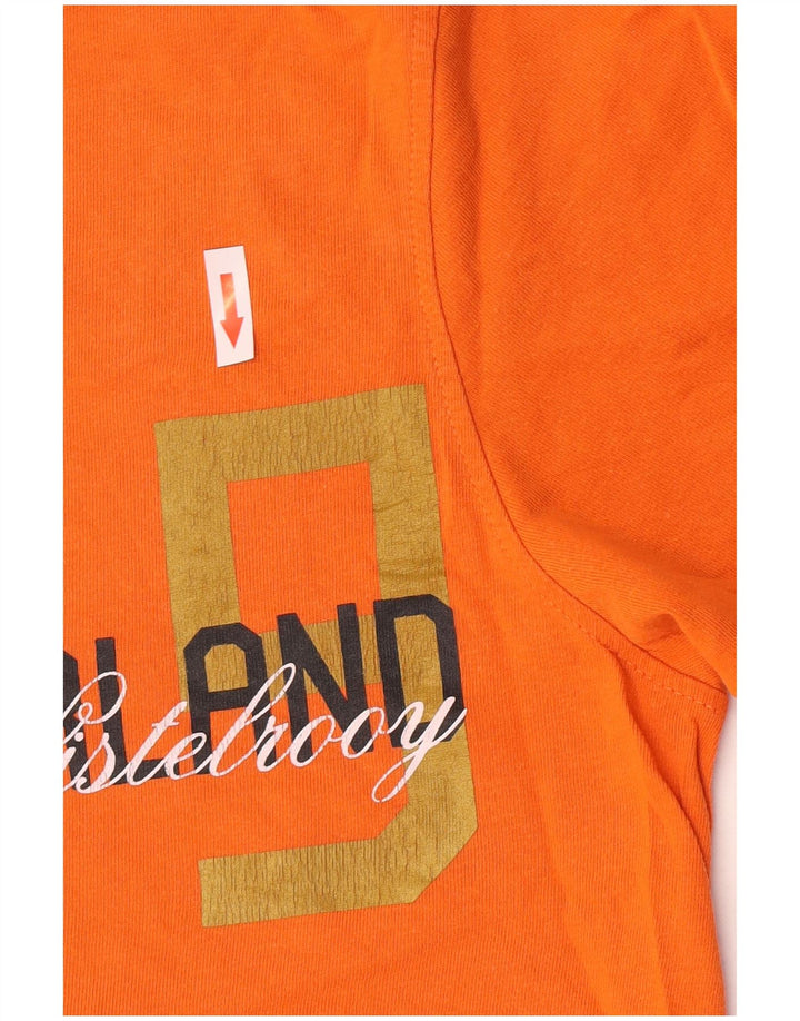Nike grafisk T-shirt top til mænd UK 39/41 Medium Orange