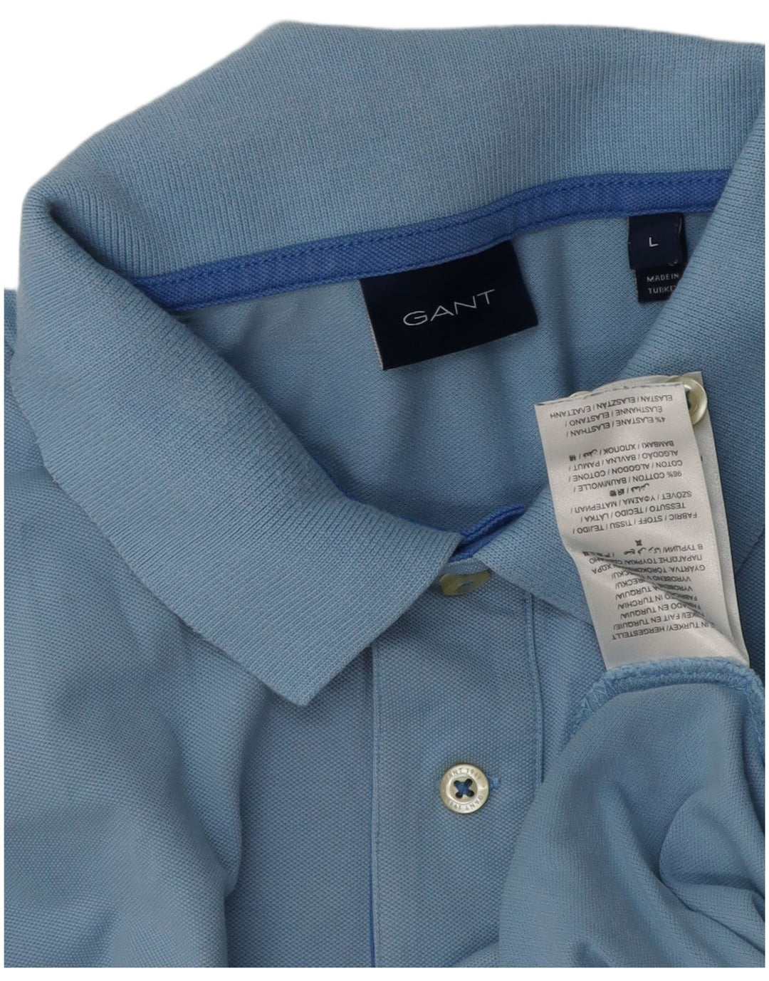 Gant Polo Shirt til mænd, stor blå bomuld