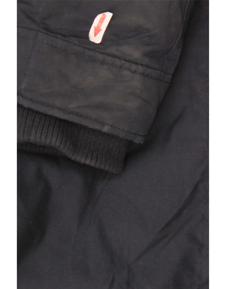 Jack & Jones Herre Hooded Parka Jacket UK 36 Small Navy Blue Polyester