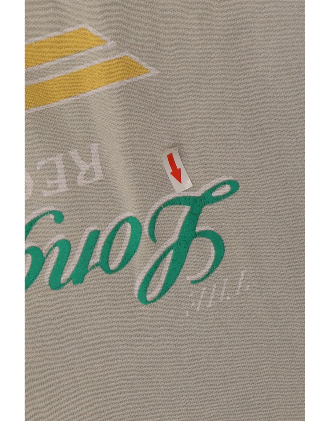 RIFLE Herre Grafisk Sweatshirt Jumper Stor Grå Bomuld