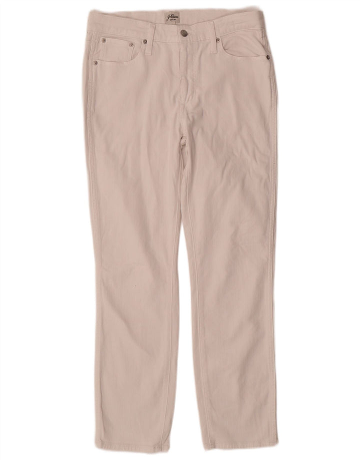 J. Crew Lige fritidsbukser til kvinder W29 L28 Hvid