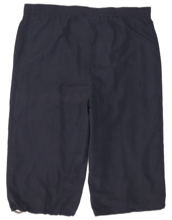 Umbro Herre Graphic Bermuda Sport Shorts XL Navy Blue Polyester