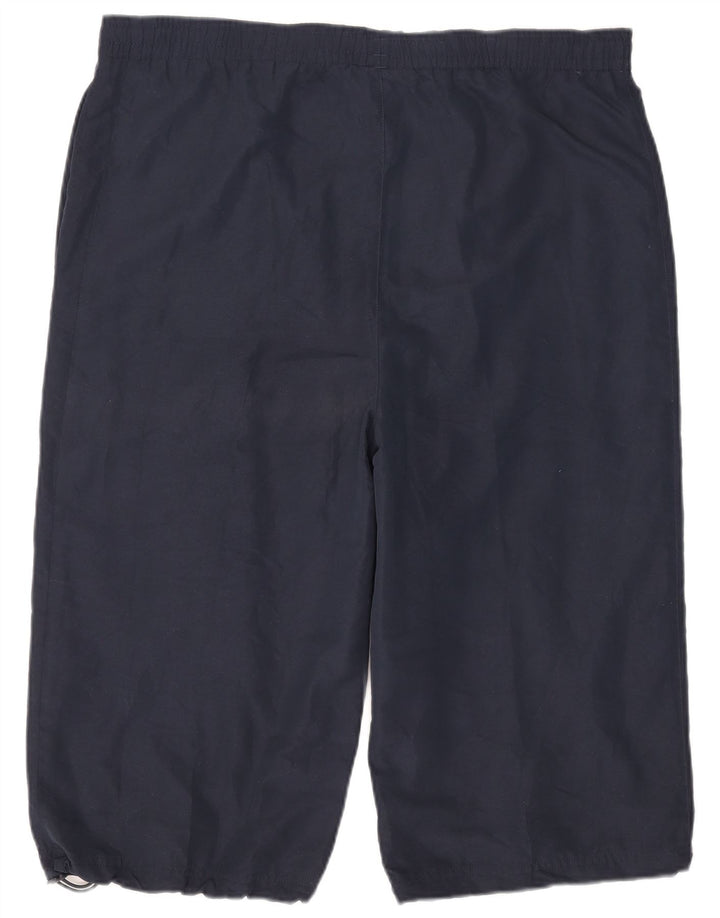 Umbro Herre Graphic Bermuda Sport Shorts XL Navy Blue Polyester