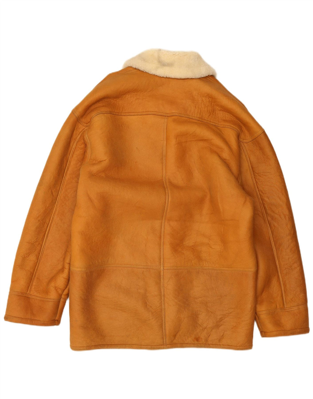 Vintage Herre Shearling Jacket IT 48 Medium Brun