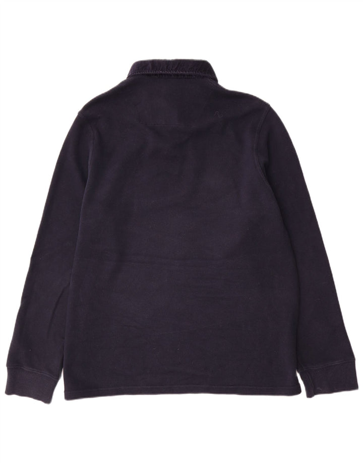 Marks & Spencer Herre Blue Harbor langærmet poloshirt Stor marineblå