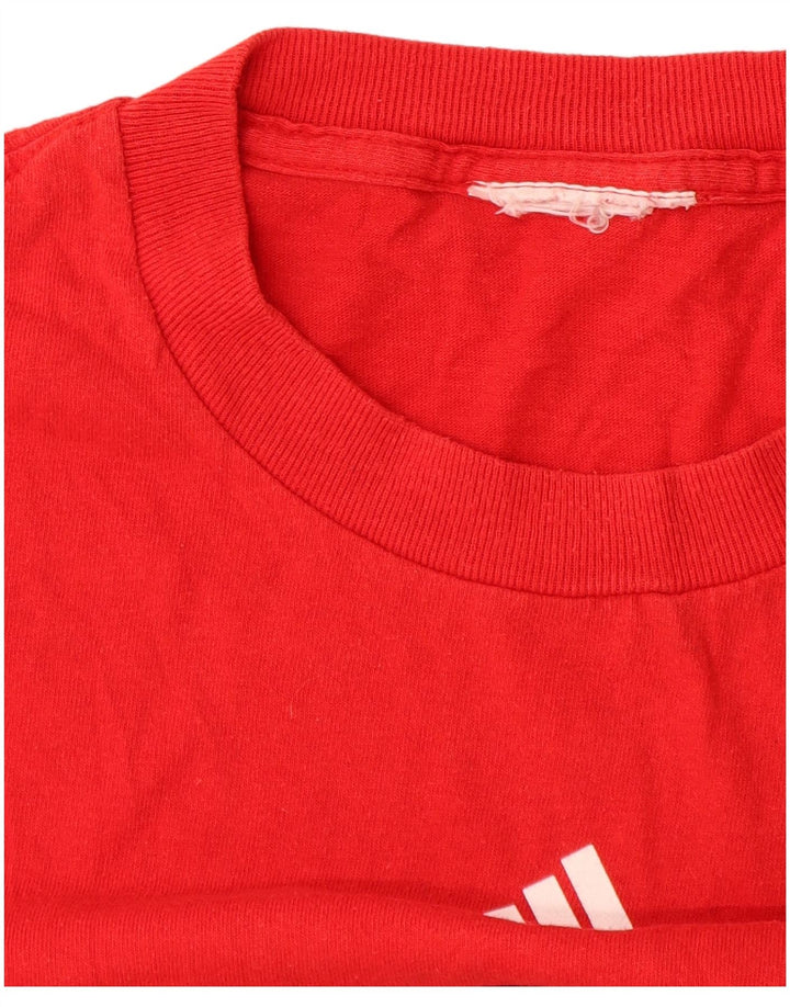 Adidas Herre Boston Red Sox Grafisk T-Shirt Top Stor Rød