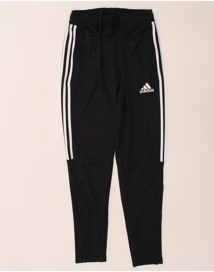 ADIDAS Womens Aeroready Tracksuit Trousers UK 10 Small  Black Polyester Vintage Adidas and Second-Hand Adidas from Messina Hembry 