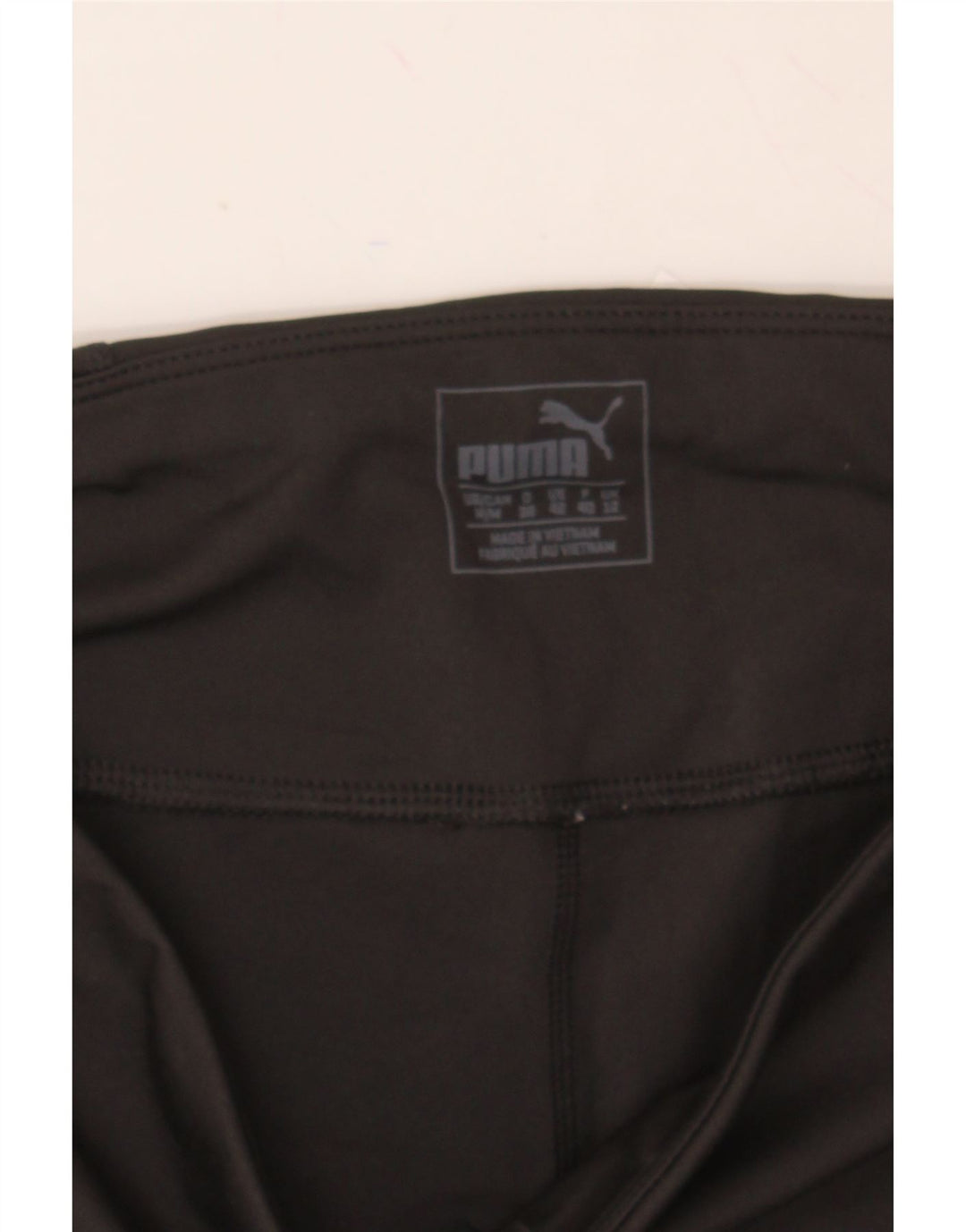 PUMA Womens Leggings UK 12 Medium Black Colourblock Polyester Vintage Puma and Second-Hand Puma from Messina Hembry 