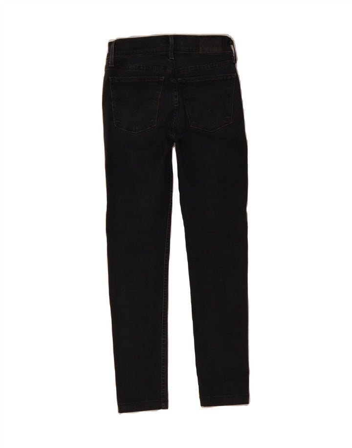 LEVI'S Womens 710 Super Skinny Jeans W24 L30 Black Cotton Vintage Levi's and Second-Hand Levi's from Messina Hembry 