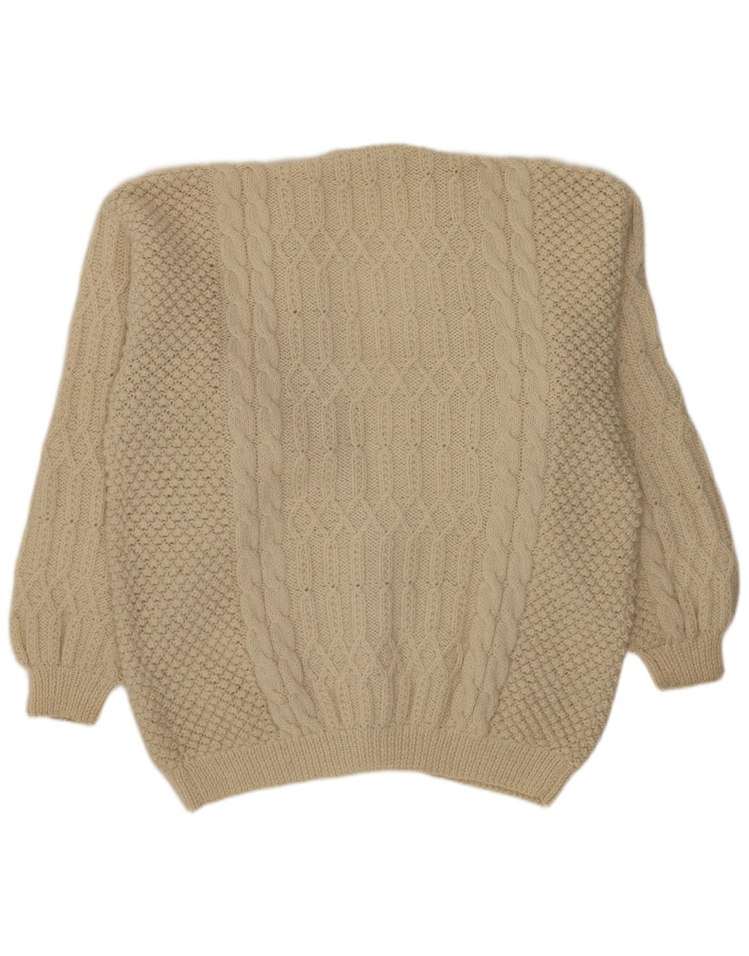 Vintage herre cardigan sweater XL Off White