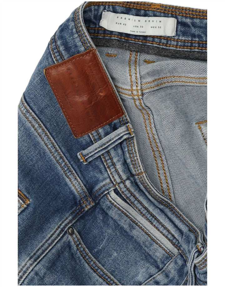 Zara Herre Slim Jeans EU 42 Large W32 L32 Blå