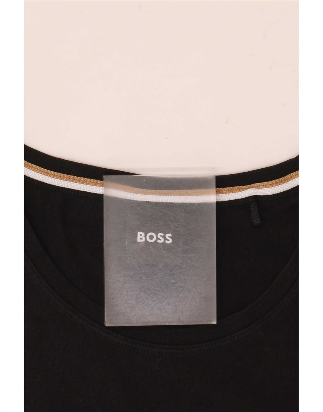 Hugo Boss Herre T-Shirt Top Medium Sort Bomuld