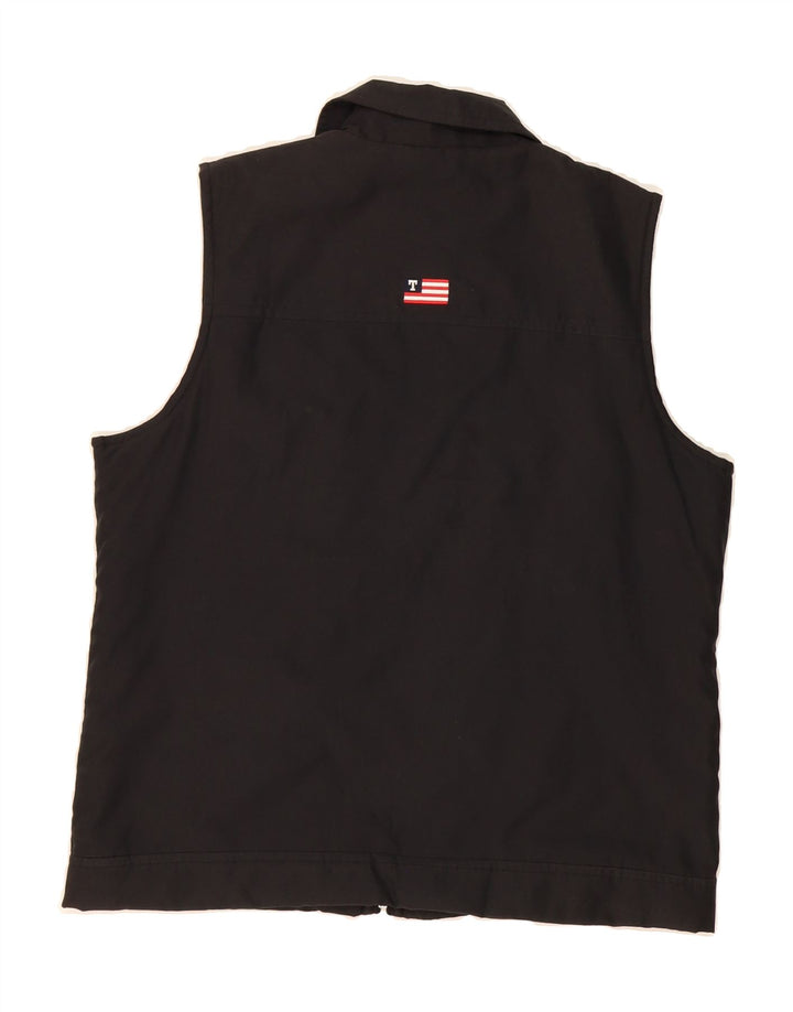 TOM TAILOR Womens Gilet UK 16 Large Black Polyester Vintage Tom Tailor and Second-Hand Tom Tailor from Messina Hembry 