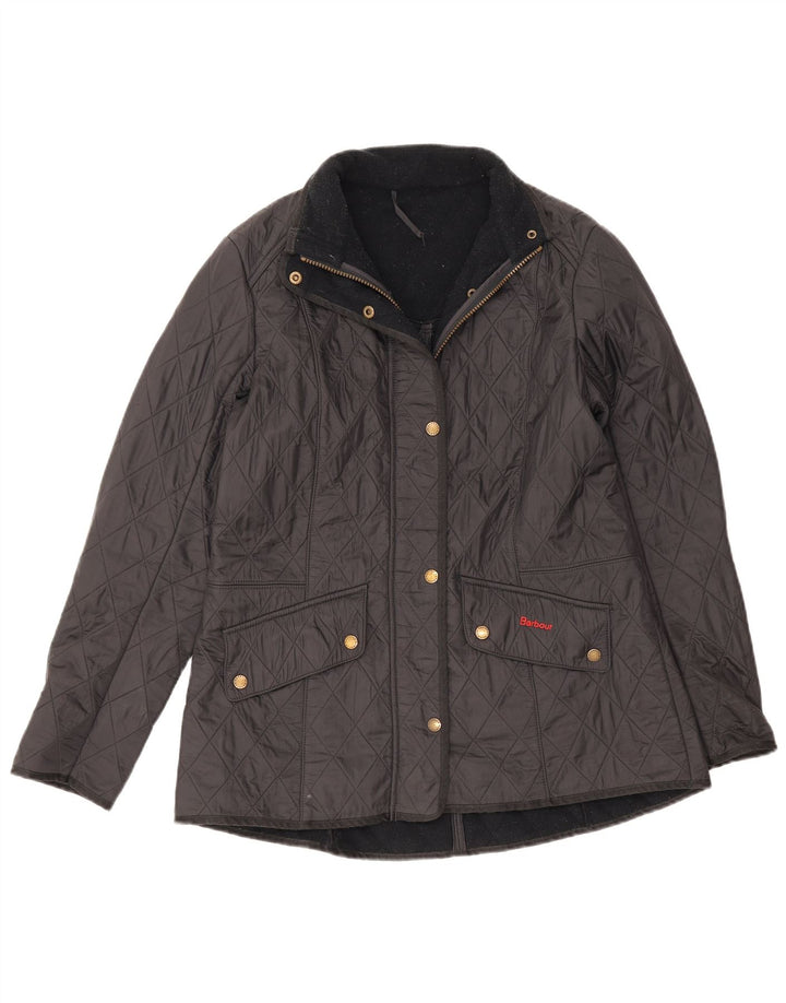 Barbour Quiltet jakke til kvinder UK 16 Large Sort