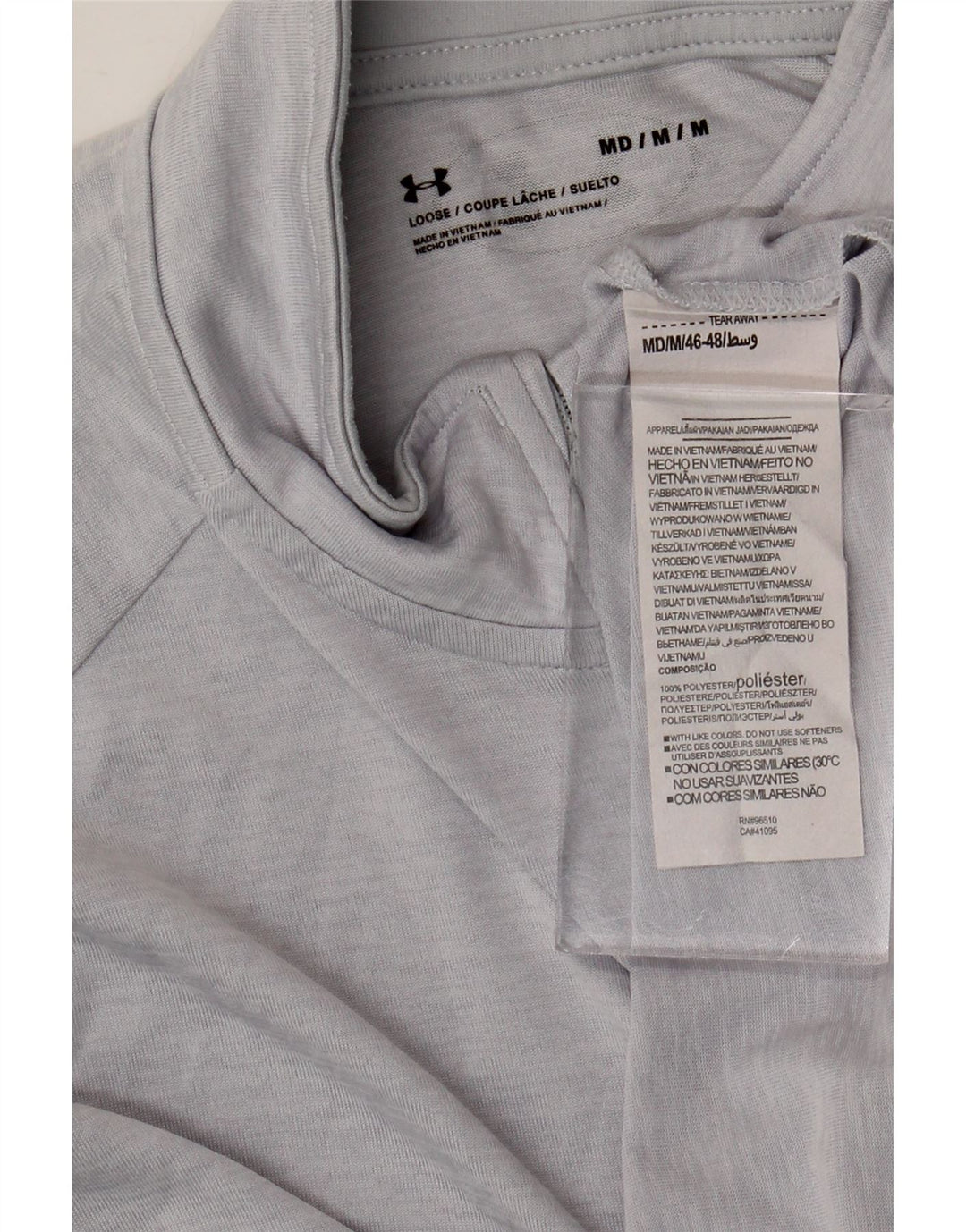 Under Armour Herre Zip Neck Pullover Træningsdragt Top Medium Grå Polyester